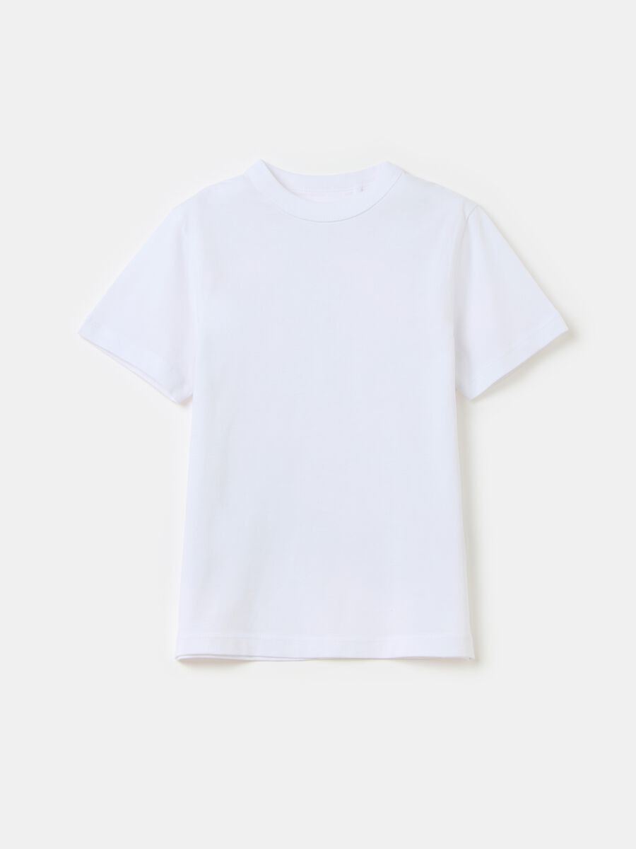 Essential organic cotton T-shirt with round neck_0