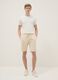 Bermuda regular fit en mezcla de algod&oacute;n beige_0