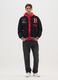 Black Chicago Bulls Jacket with Embroidered Details_0