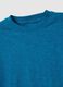 Oversized fit blue crew neck cotton t-shirt for kids_2