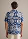 Blue organic cotton shirt with all-over print_2