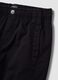 Black stretch cotton jogger trousers for boys_2