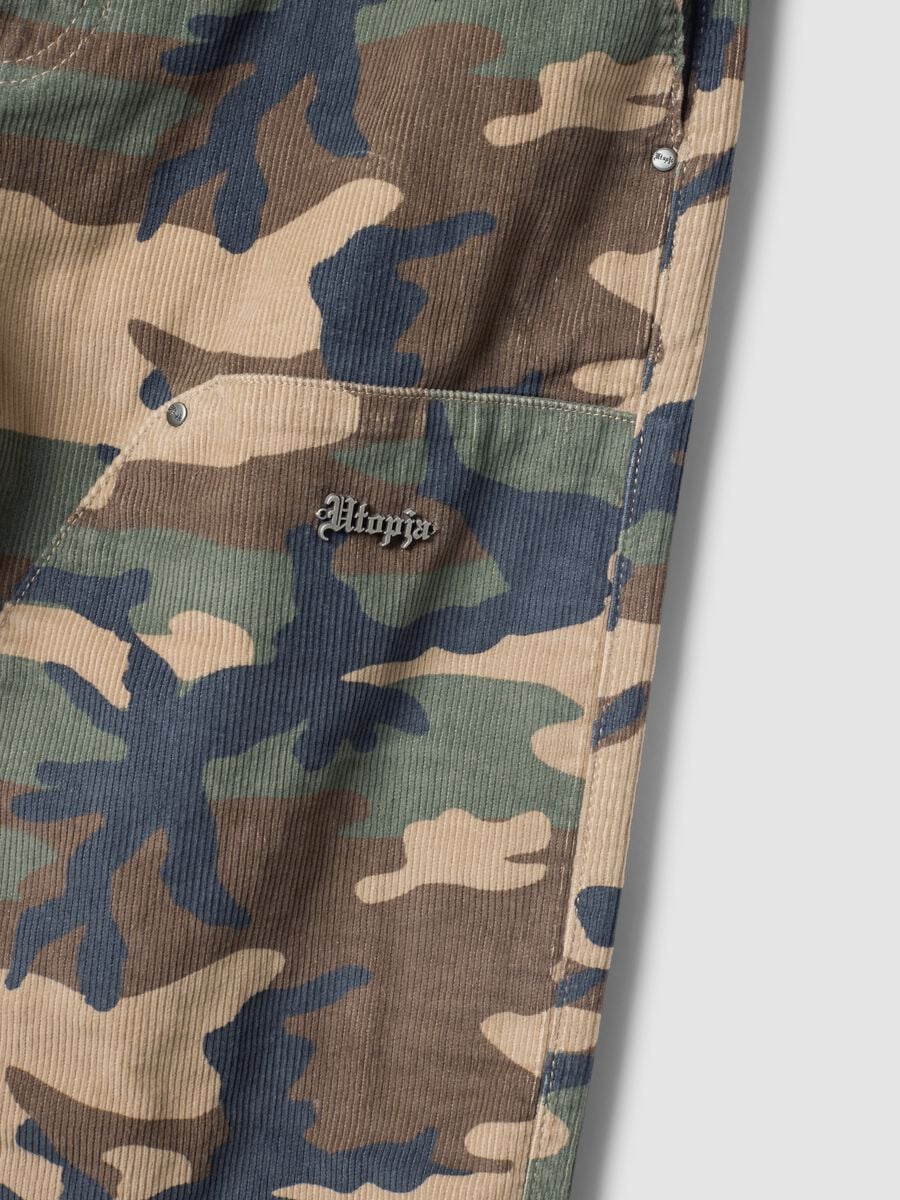 Washed Camo Corduroy Carpenter Trousers_6