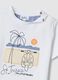 White pure cotton T-shirt for baby boy with print_2