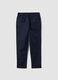 Boys' Stretch Cotton Blue Chino Trousers Regular Fit_4