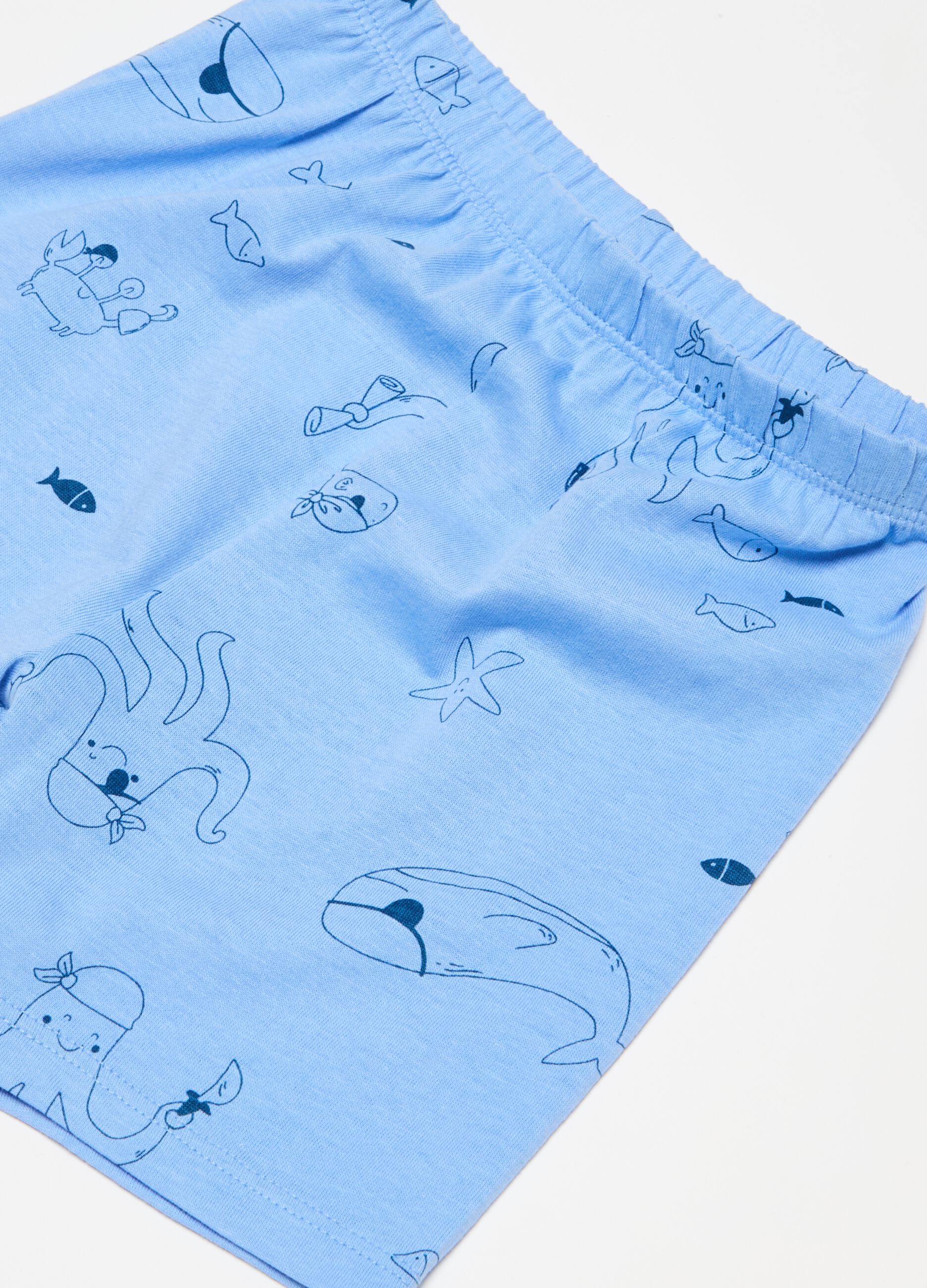 Pijama de algodón orgánico con estampado