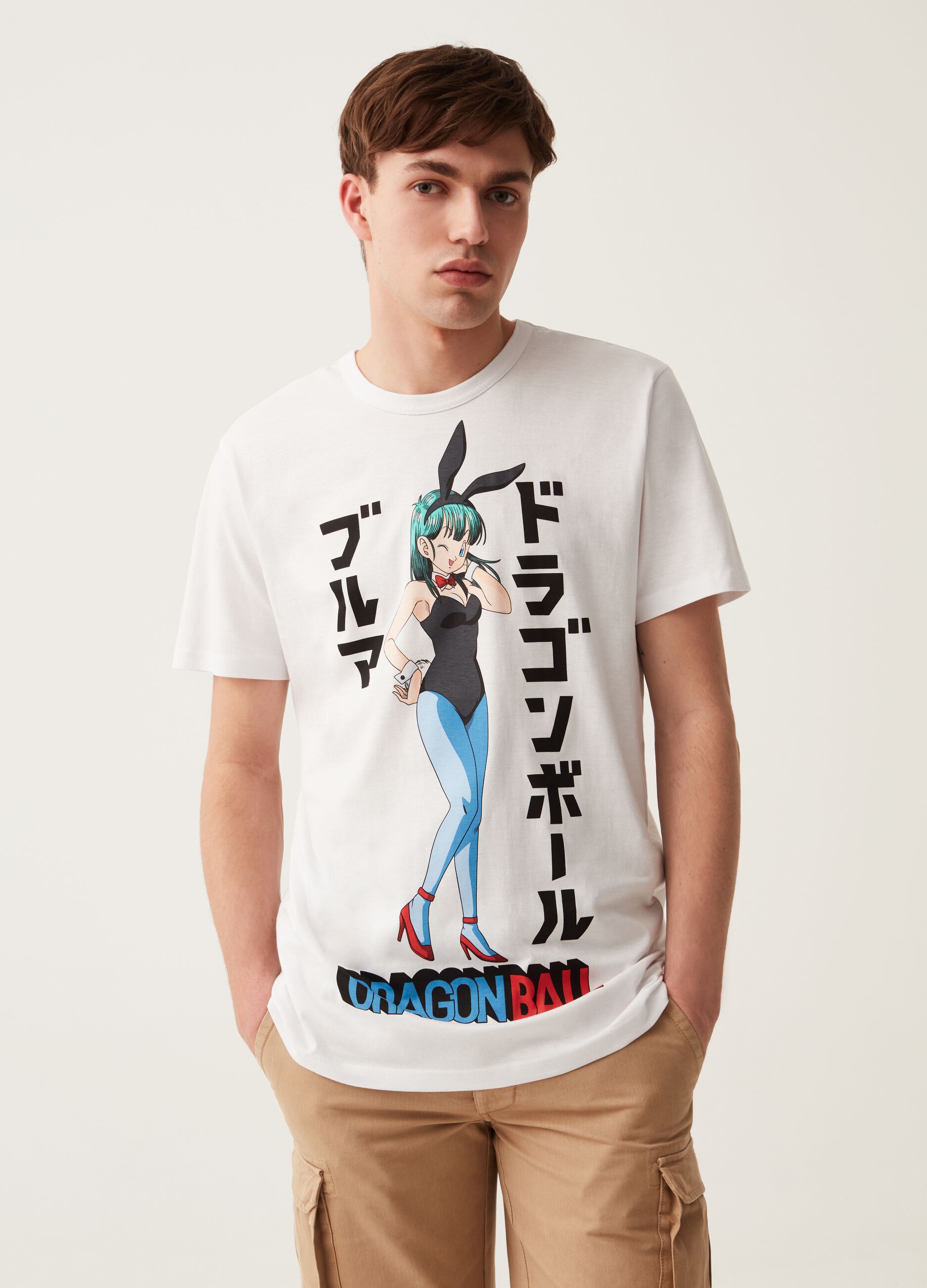T-shirt with Dragon Ball Bulma print