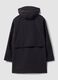 Black water-repellent hooded jacket with zip, regular fit ALTAVIA STUDIO_5