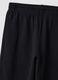 Pantalon jogger noir en m&eacute;lange coton bio et viscose pour fille_5