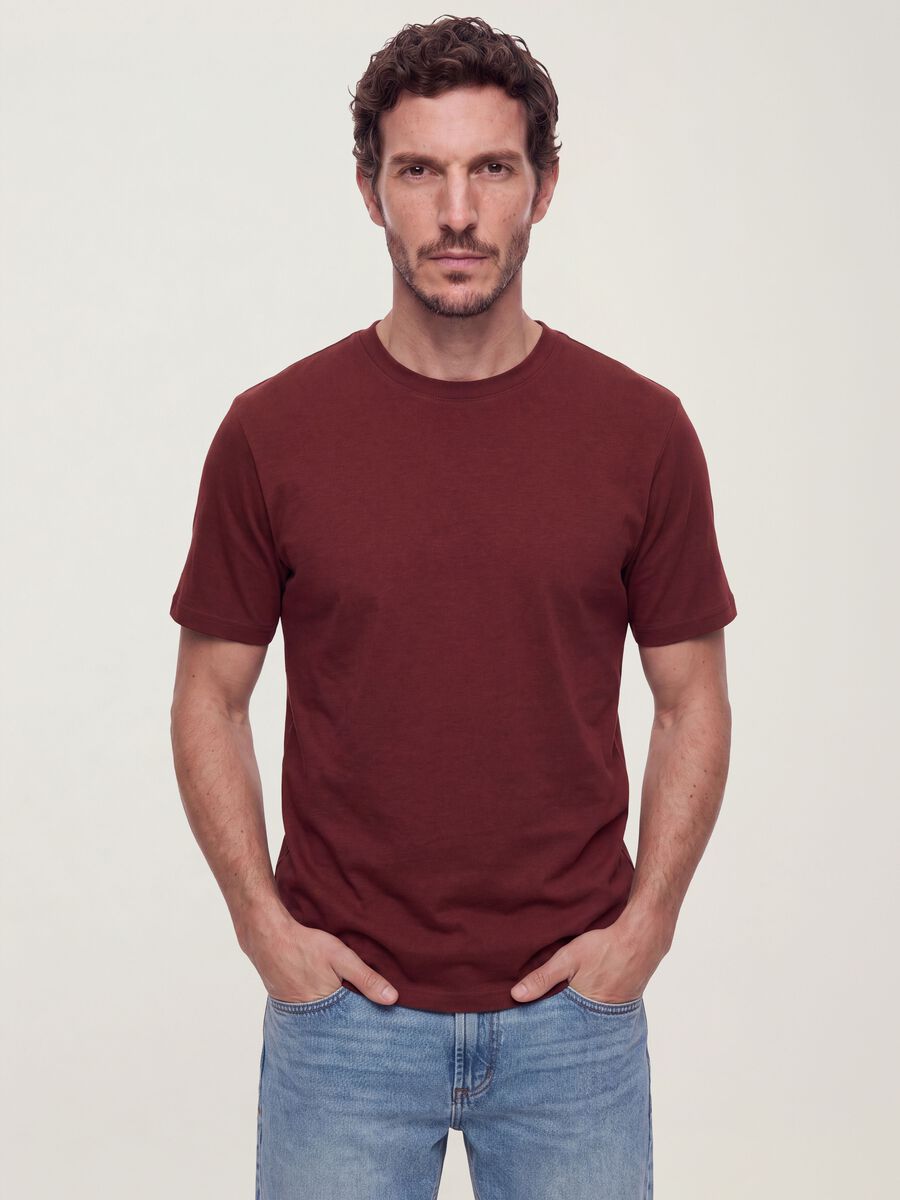 &Kappa;ό&kappa;&kappa;&iota;&nu;&omicron; &kappa;&omicron;&nu;&tau;&omicron;&mu;ά&nu;&iota;&kappa;&omicron; T-shirt &alpha;&pi;ό 100% &beta;&alpha;&mu;&beta;ά&kappa;&iota;, relaxed &epsilon;&phi;&alpha;&rho;&mu;&omicron;&gamma;ή_0