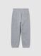 Children's grey pure cotton regular fit trousers_1