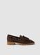 Braune Loafer aus echtem Leder mit Quasten_0