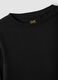 Black pure cotton T-shirt with rhinestone detail_2