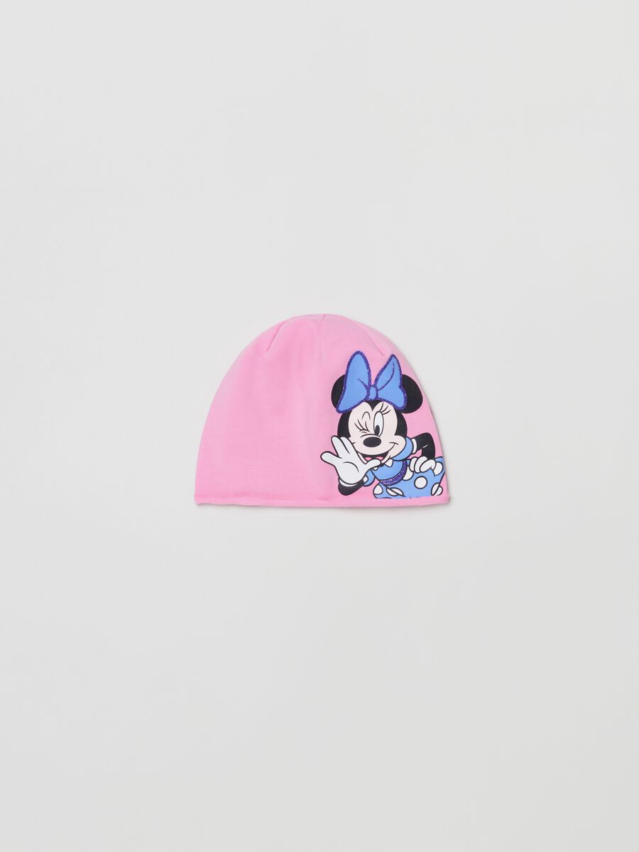 French terry hat with Minnie Mouse print_0
