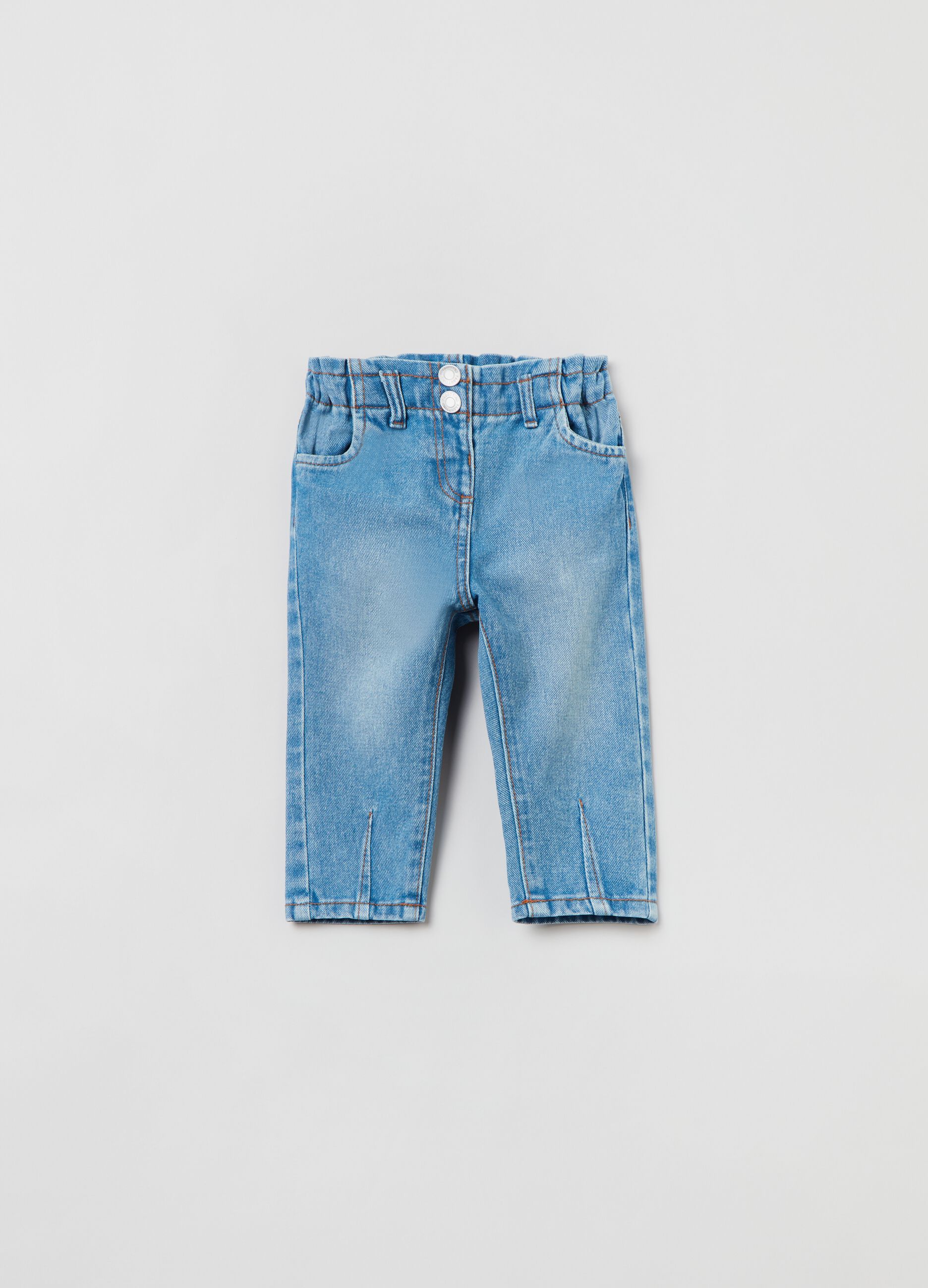 Baggy-fit jeans in cotton