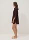 Brown pure linen beach cover-up_1