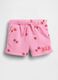 Cotton-blend shorts with strawberry print_0