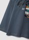 Graues Oversize-T-Shirt aus reiner Baumwolle mit Skate-Print f&uuml;r Jungen_3