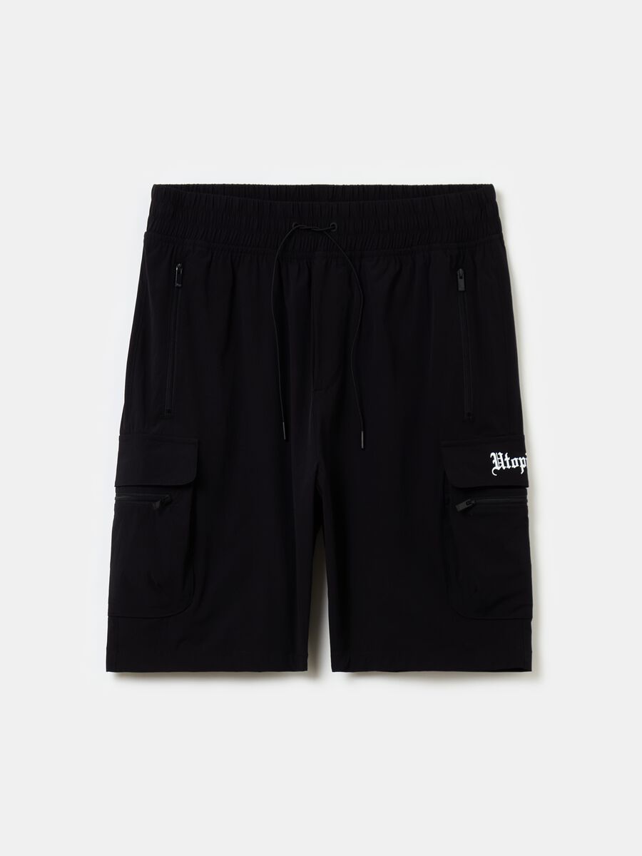 Cargo Shorts Black_4
