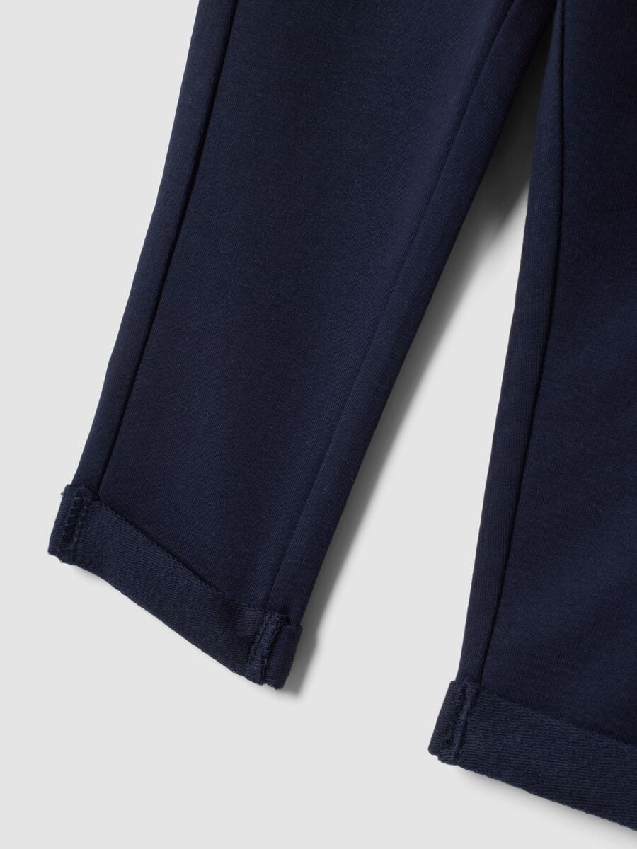 Two-pack of multicolour stretch-cotton joggers for baby girl_3