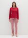 Multicoloured check Christmas pyjamas in pure cotton regular fit_0