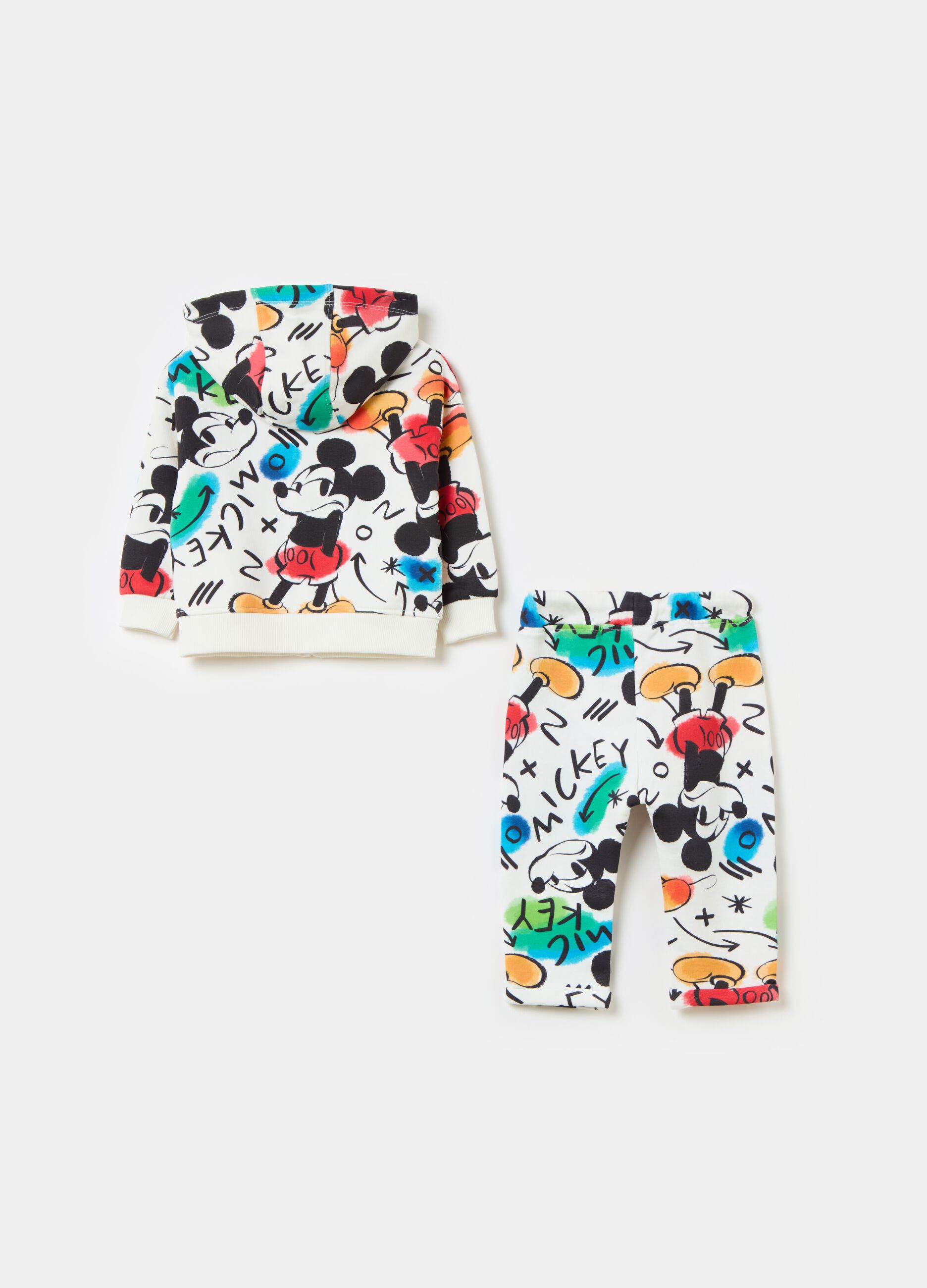 Pack jogging de tejido rizado estampado Mickey