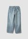 Boys&rsquo; multicolour striped pure cotton denim trousers, relaxed fit_3