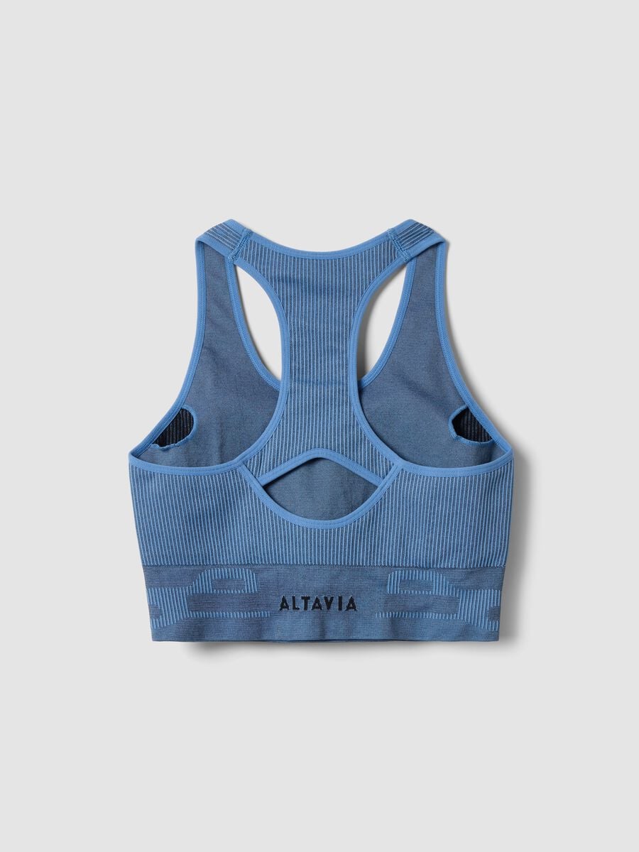 Blue sports bra in stretch fabric ALTAVIA RUNNING_1