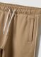 Pantaloni marrone in puro cotone wide leg_2