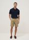 Regular fit blue stretch cotton polo_1