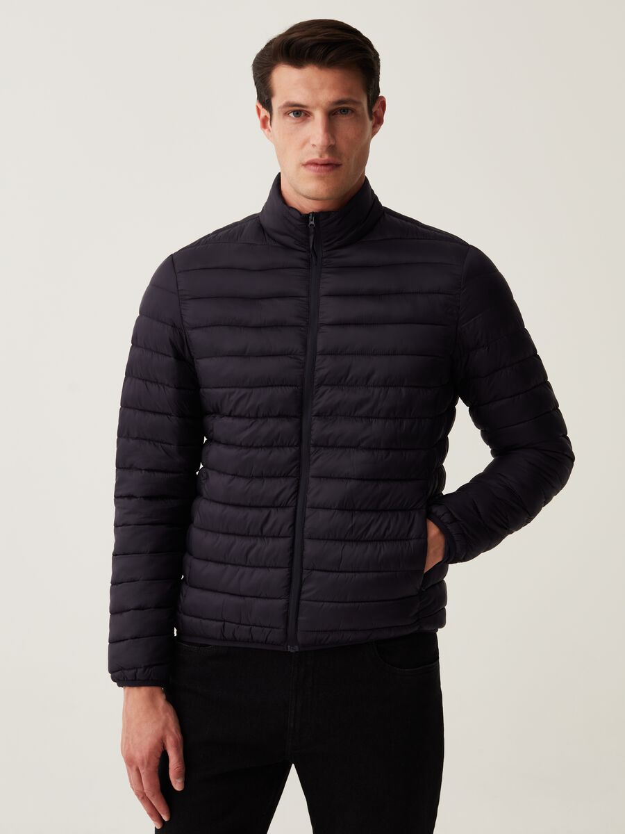 Ultralight down jacket with high neck_1