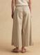 Beige stretch cotton palazzo trousers_2