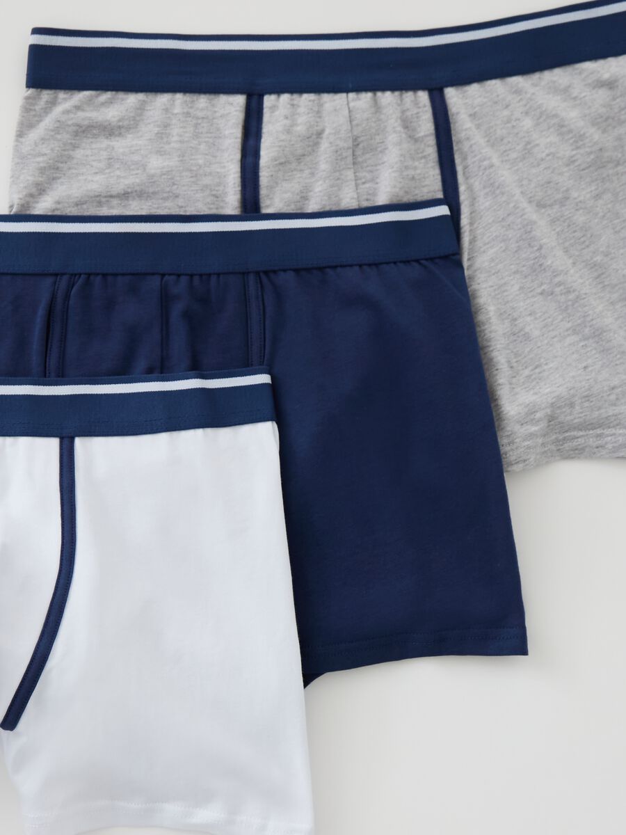 Three-pack midi boxer shorts with striped trim_3