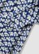 Blue pure cotton kaftan with floral print_5