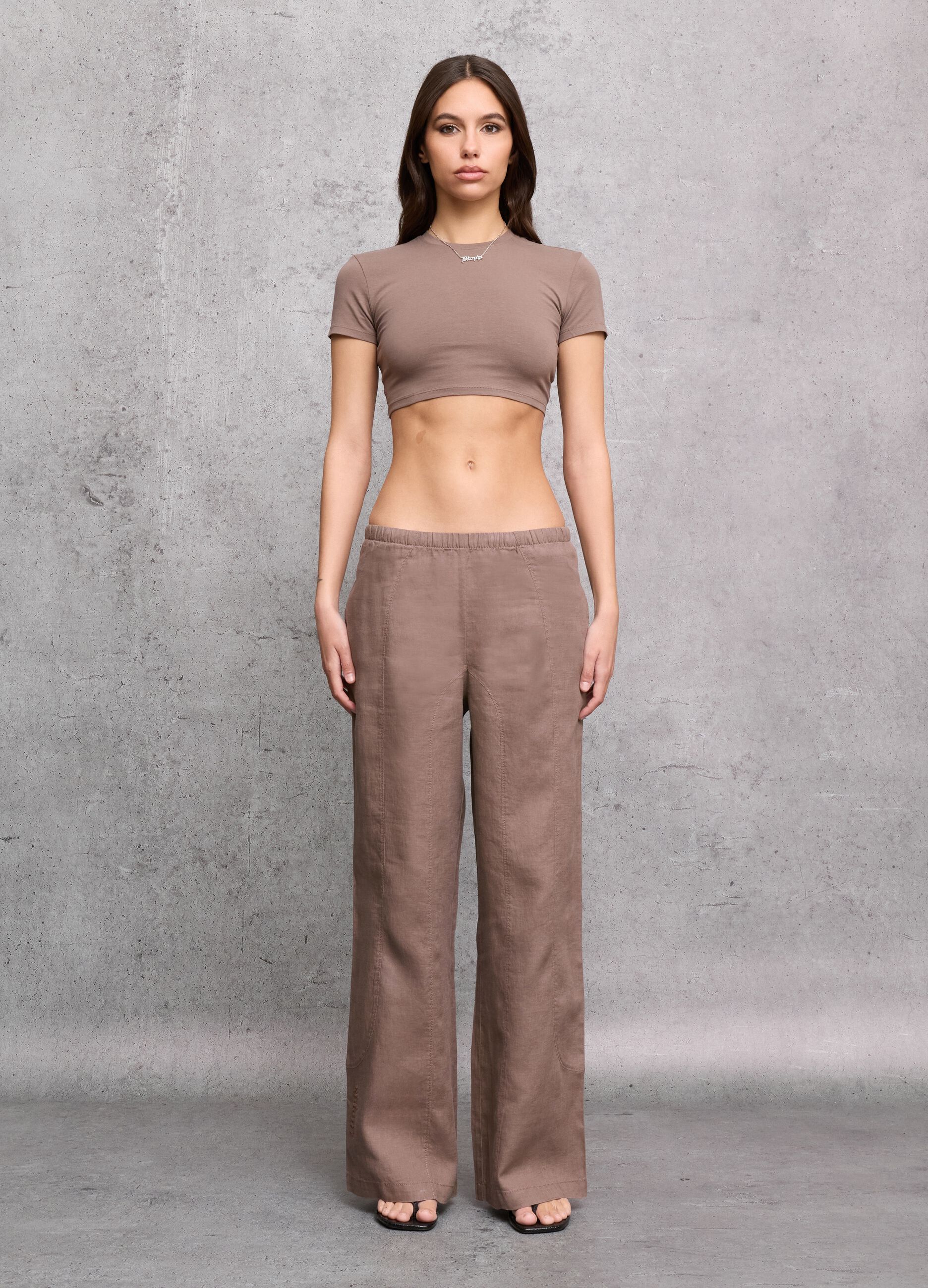 Mocha Crop T-shirt
