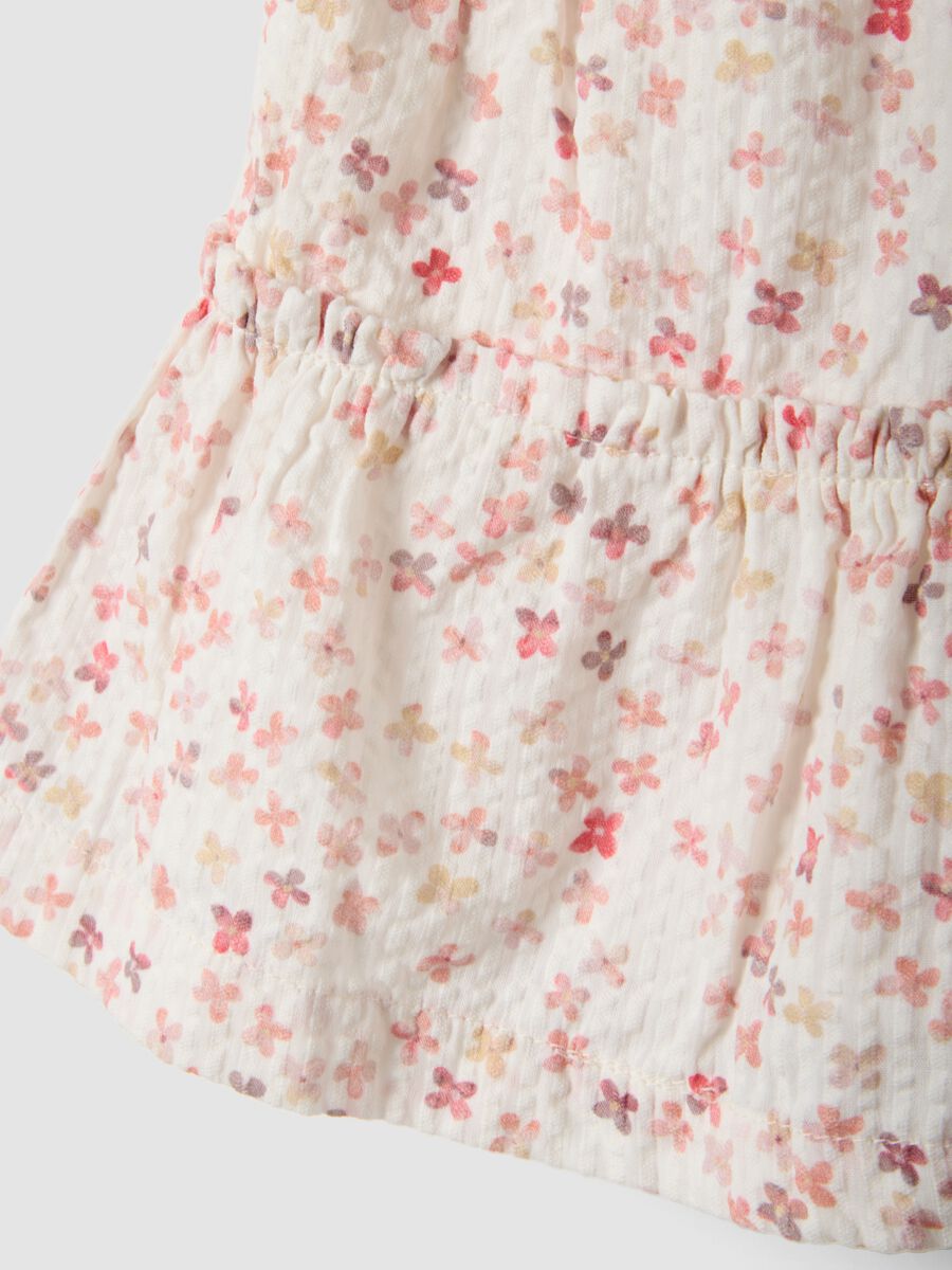 Mehrfarbiger Rock aus reiner Baumwolle f&uuml;r M&auml;dchen mit Blumenmuster_3