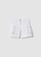 White stretch cotton cargo shorts_3