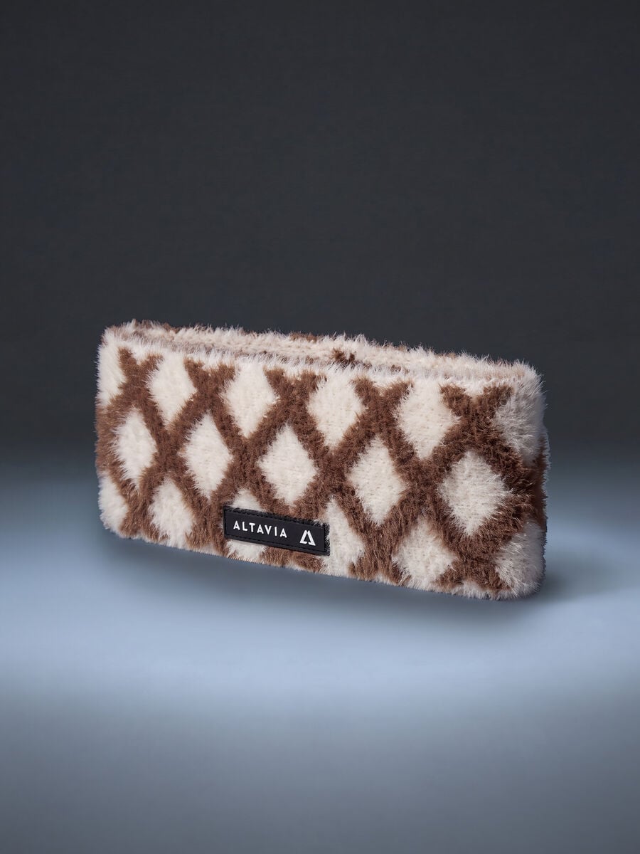 White geometric-pattern headband ALTAVIA WITH DEBORAH COMPAGNONI_0