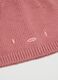 Girls' pink pure cotton hat with embroidery_1