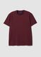 Rotes Regular-Fit T-Shirt aus elastischem Piqu&eacute;-Baumwollmix mit Easy Dry_4