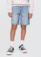 Denim shorts in a cotton and lyocell blend_1