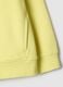 Yellow hooded zip sweatshirt for children in pure cotton regular fit_3