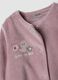 2-pack purple and white cotton-blend baby sleepsuits with feet_2