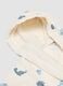 Beige hooded organic cotton bathrobe_2