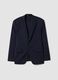 Blue slim-fit 4-way stretch blazer, easy-iron_0