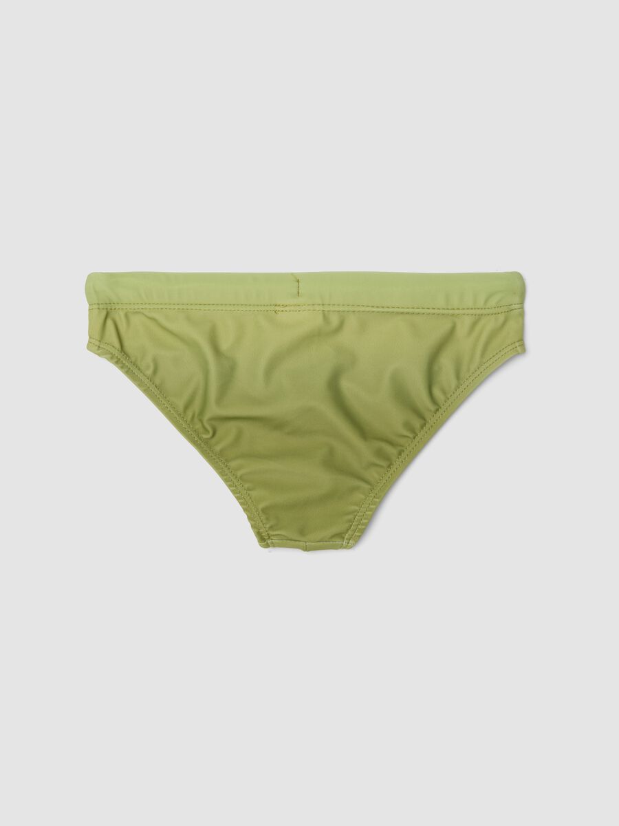 Green stretch swim briefs_1