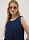 Robe midi bleue en pur coton_2