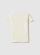 Yellow pure cotton regular fit t-shirt with print for girls_1