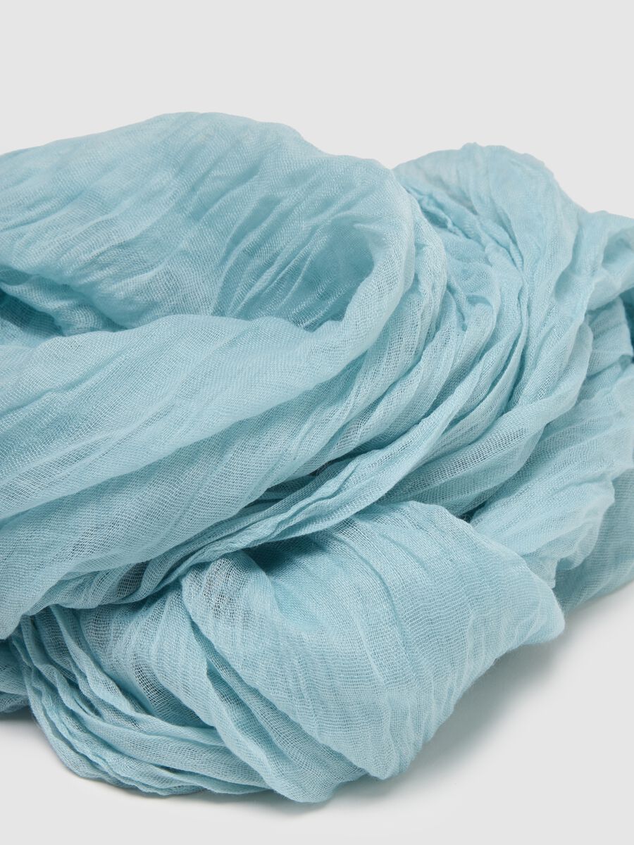 Sciarpa leggera azzurra regular fit_1