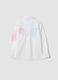 White pure cotton shirt with floral embroidery_4